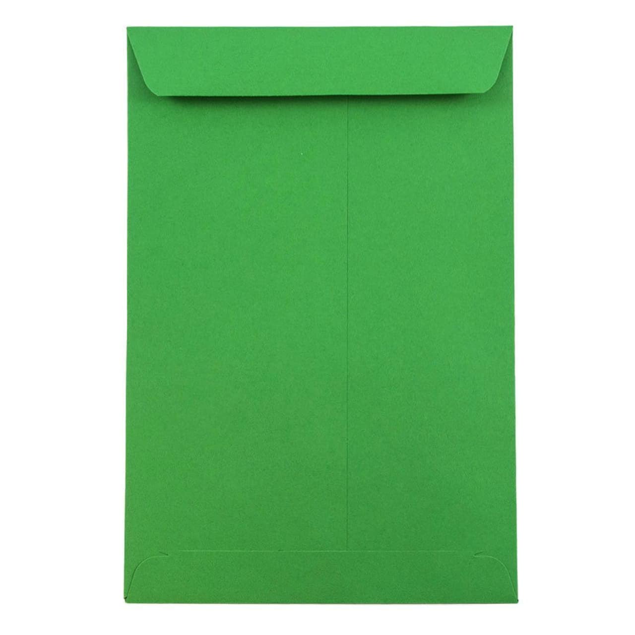 JAM Paper 6" x 9" Green Open End Catalog Colored Envelopes, 50ct.